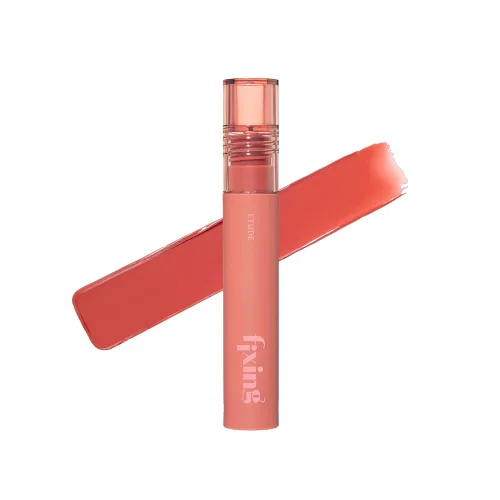 Miniatura 25 de Labial líquido pigmentado Etude, color #01 rosa análogo (4g), de larga duración, resistente al agua, con un ligero acabado mate, cobertura total