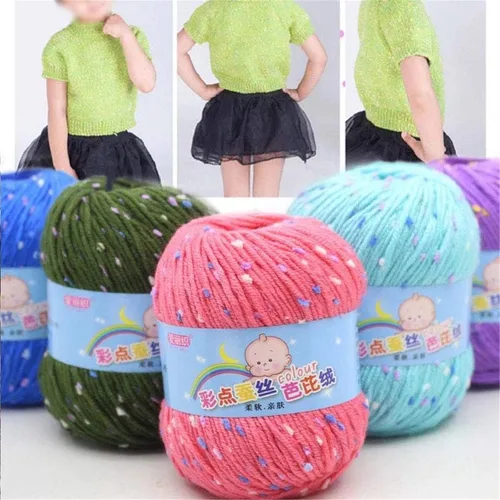 Miniatura 9 de Paquete de 6 hilos de ganchillo de algodón colorido para tejer suéter súper suave para mantas de bebé y ropa, sombrero, bufanda, 10.58 oz