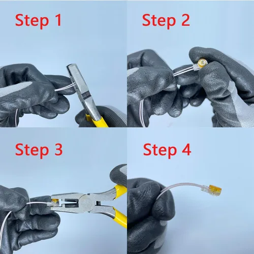 Miniatura 5 de (Paquete de 221) El kit surtido de conectores de cable incluye UY / K1, UY2 / K2, UR / K3, UR2 / K3 y UG / K5 empalme a tope de alambre con alicates