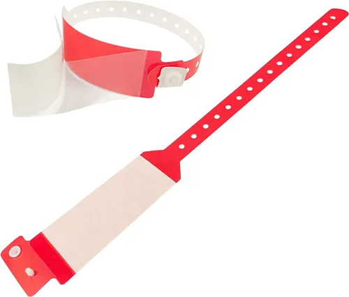 Miniatura 10 de Bandas de identificación de hospital, pulsera médica de tamaño adulto, pulseras impermeables para pacientes, pulsera de identificación de hospital