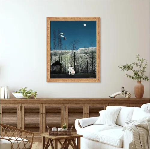 Miniatura 322 de A&T ARTWORK Campo de trigo con cipreses de Van Gogh Las reproducciones de arte clásico mundial, impresiones en lienzo giclée para decoración