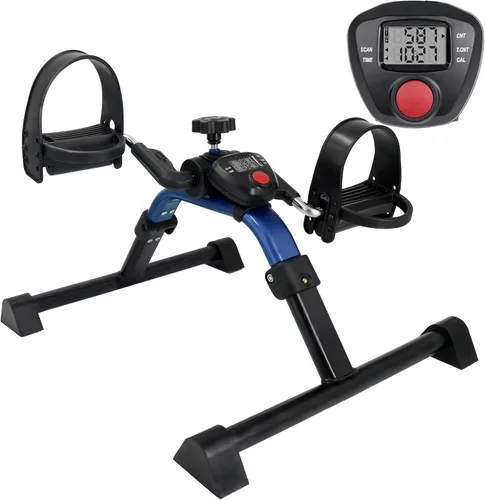 Miniatura 9 de Vaunn Under Desk Bike Pedal Exerciser Ergometer with LCD Display – Mini Pedal Exerciser for Arm & Leg Workout, Folding Desk Cycle for Home Office