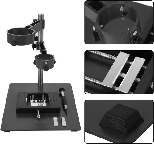 Miniatura 6 de ViaGasaFamido Soporte de pistola de mano de aire caliente con dos accesorios, soporte de abrazadera de pistola de aire caliente, accesorio ajustable