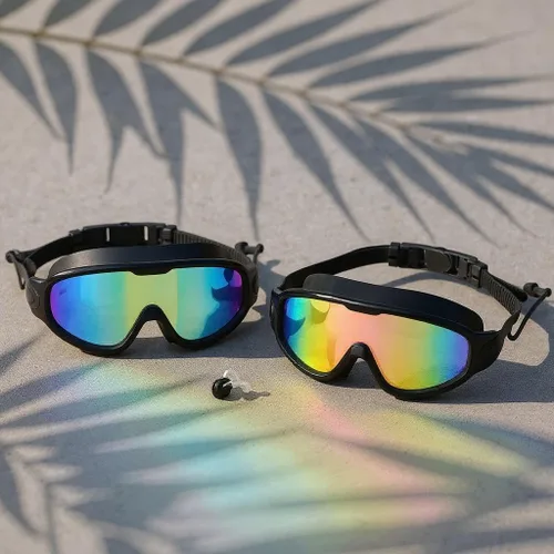 Miniatura 3 de Napzy Paquete de 2 gafas de natación para adultos, gafas de natación antivaho con cómodo sello de silicona para hombres y mujeres entrenamiento 1