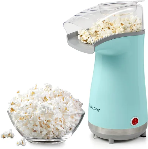 Miniatura 15 de Nostalgia Máquina de Palomitas de Aire Caliente de 8 Tazas y Tazón - Tazón y Tapa 2 en 1, Taza Medidora de 2 oz - Palomitas Sin Aceite para Noches