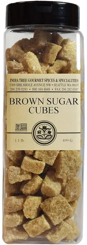 Miniatura 12 de India Tree Cubos de Azúcar Blanco Mauritius Bolsa de 12 oz – Edulcorante Crudo de Caña Pura Sin OMG para Café, Té, Hornear, Espresso, Bebidas
