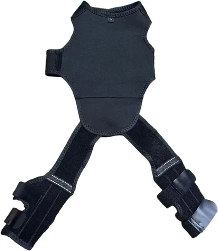 Rodillera para perro para recuperación, soporte ajustable para piernas traseras, alivio del dolor en las articulaciones de la cadera para perros