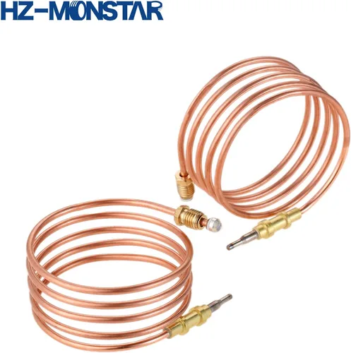 Miniatura 6 de Termopar calentador de gas de 2 piezas, 39.5 pulgadas, rosca M8x1, repuesto para calentador de pared Desa LP sin ventilación, calentador de pared
