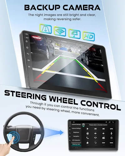 Miniatura 4 de para Ford F150 2009-2014 4+64 Android 13 Radio de Coche, Estéreo de Coche con Pantalla Táctil IPS de 9 Pulgadas con Carplay/Android Auto