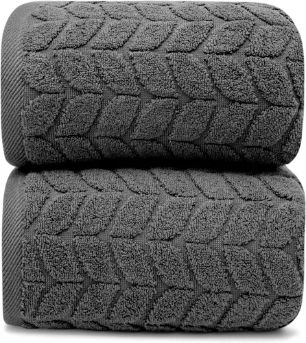 Miniatura 15 de Alusa Home Sábanas de Baño de Lujo Ultra Suaves y Elegantes de 700 GSM Paquete de 2 Extra Grandes 35x70 Pulgadas 100% Algodón de Fibra Larga