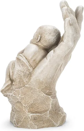 Miniatura 6 de Joseph's Studio de Roman Inc., en la palma de su mano, colección de jardín, estatua religiosa, santa familia, memorial, ángel, santo