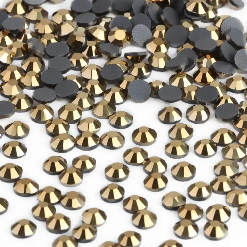 Miniatura 21 de BEADSLAND - Diamantes de imitación de cristal termoadhesivos, piedra cortada a máquina, 1440 unidades/paquete (amarillo limón, SS20/5 mm)