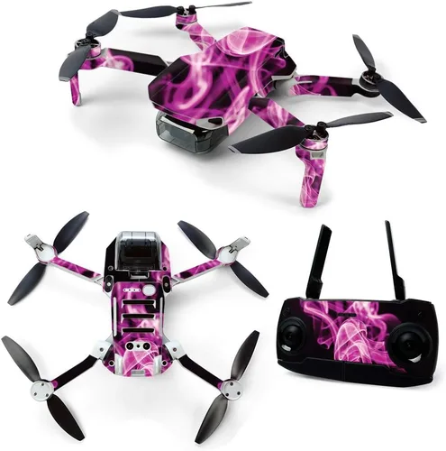 Miniatura 9 de MightySkins - Skin para DJI Mavic Mini dron portátil Quadcopter – Llamas verdes Funda protectora de vinilo duradera y única Fácil de aplicar