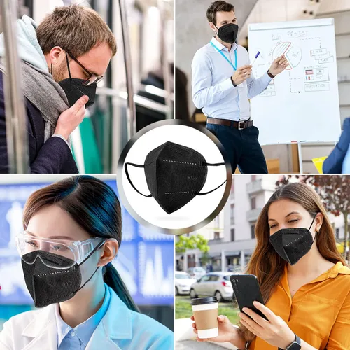 Miniatura 9 de Paquete de 60 mascarillas KN95, mascarillas de 5 capas envueltas individualmente, eficiencia de filtro ≥95%