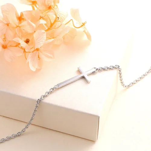 Miniatura 4 de ALPHM - Tobillera para de plata esterlina ajustable, para mujer