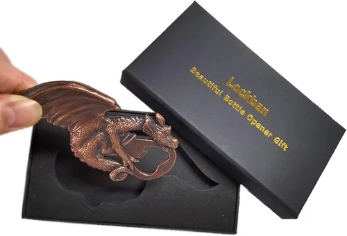 Miniatura 4 de Abridor de botellas de dragón gótico estilo dragón de metal para barman cerveza, abrebotellas, para hombres, regalo, bar, juego de fiesta