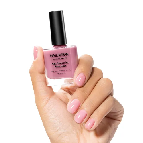 Corrector de uñas iluminador 4 en 1, capa base, relleno de Ridge Filler esmalte de uñas transparente y fortalecedor para uñas decoloradas o dañadas,