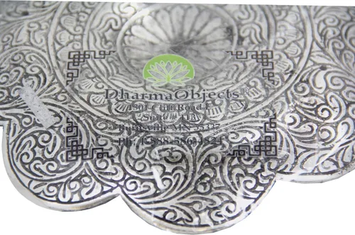 Miniatura 4 de DharmaObjects Quemador de incienso de loto tibetano grande 3 en 1 de 6 pulgadas de diámetro