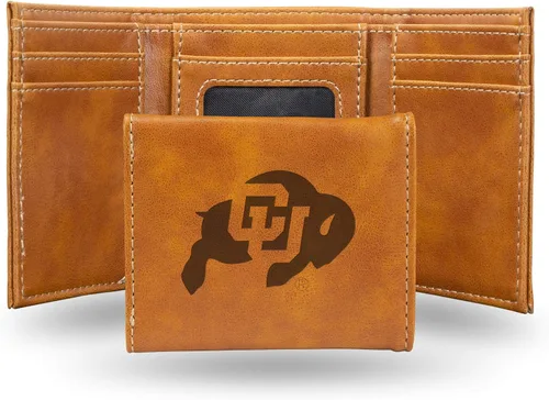 Miniatura 106 de NCAA Rico Industries - Billetera triple grabada con láser, con grabado láser, accesorio para hombre
