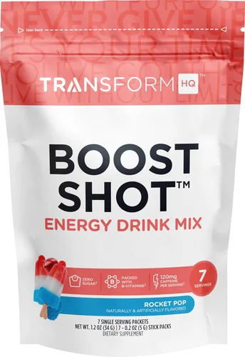 Miniatura 7 de TransformHQ Boost Shot - Paquetes de bebida en polvo, piña colada, paquete de 7, suplementos energéticos para mujeres y hombres, con cafeína