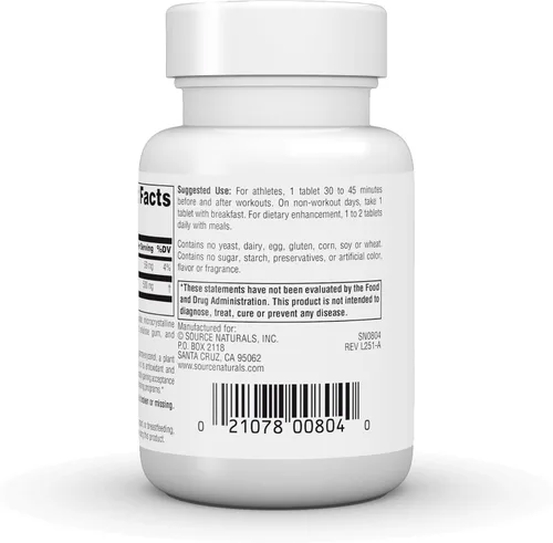Miniatura 4 de Source Naturals Ácido Transferúlico 250 mg, 30 Tabletas