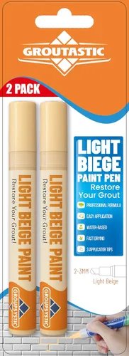 Miniatura 12 de Pluma de lechada – Negro – Pluma de pintura y reparación de lechada para azulejos para baño y cocina, marcador de retoque de lechada impermeable