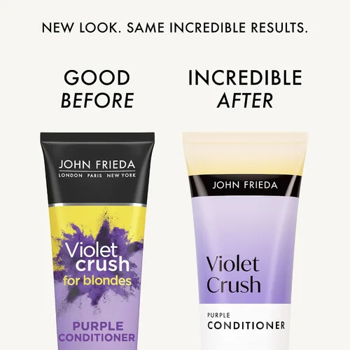 Miniatura 2 de John Frieda Violet Crush - Acondicionador morado para cabello rubio, 8.3 onzas líquidas