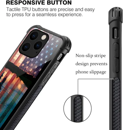 Miniatura 6 de CARLOCA Funda compatible con iPhone 14 Pro Max, diseño gráfico de bandera de Estados Unidos, diseño gráfico de bandera de Estados Unidos, a prueba