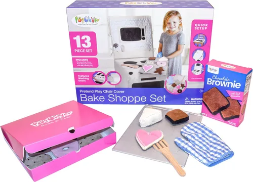 Bake Shoppe - Juego de 15 piezas de cocina de tela de juego de simulación, incluye artículos horneados y accesorios de felpa, perfecto para juegos