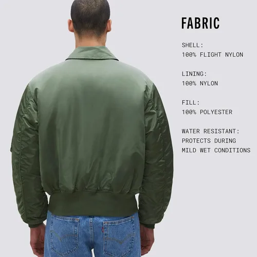 Miniatura 5 de Alpha Industries CWU 45P Flight Chaqueta para hombre, marino