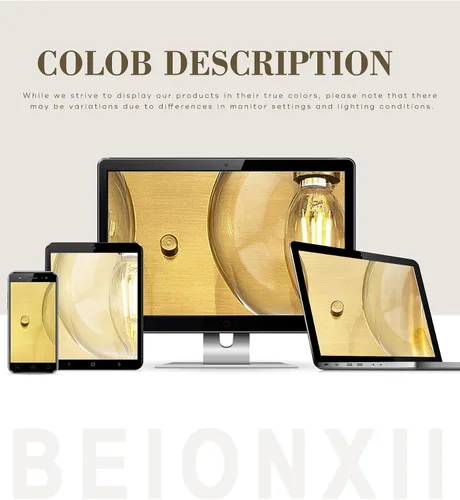 Miniatura 8 de Beionxii BX-VL03BG-3CG - Lámpara de tocador de baño de 3 luces de oro cepillado, modernas luces de tocador con pantalla de vidrio transparente