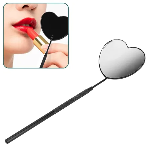 Miniatura 6 de Pssopp Espejo de extensión de pestañas, espejos de maquillaje de pestañas, espejo de pestañas en forma de corazón, espejo de pestañas profesional