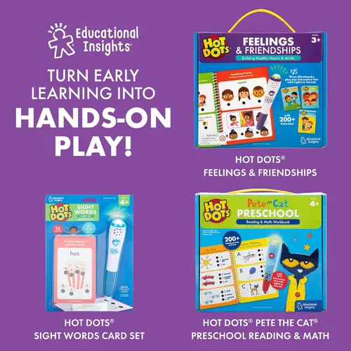 Miniatura 7 de Educational Insights Hot Dots Let's Learn Pre-K Math - Libro de trabajo de matemáticas preescolar para aprender a contar y colores con actividades