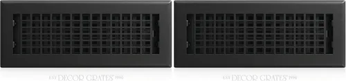 Miniatura 9 de Decor Grates LTH212-BLK - Registro de piso de celosía, 2 x 12 pulgadas, color negro