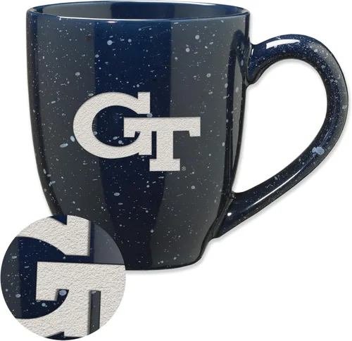 Miniatura 198 de Rico Industries NCAA Virginia Tech Hokies Maroon - Taza de café de cerámica grabada con láser, color del equipo, 16 onzas