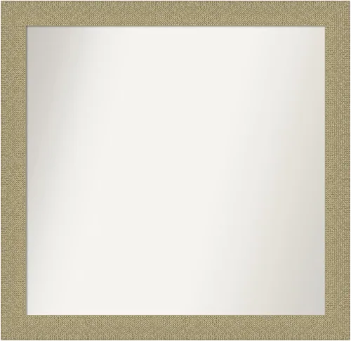 Miniatura 130 de Amanti Art Espejo de pared personalizado no biselado (24.25 x 24.25 pulgadas), marco dorado de mosaico, varios tamaños personalizados, espejo