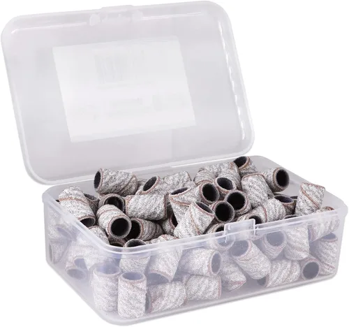 Miniatura 12 de Pana - 100 unidades de bandas para limar las uñas, con mandril color plata u oro