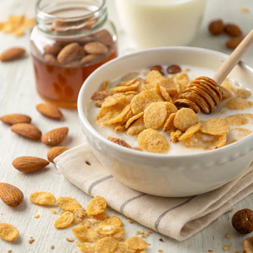 Miniatura 6 de Honey Bunches of Oats Cereal de desayuno con almendras, cereal de almendras con miel con racimos de avena y granola, caja de 12 onzas