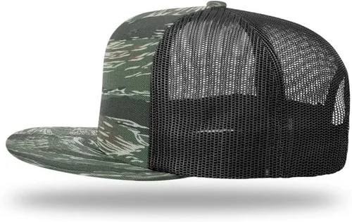 Miniatura 3 de Richardson 511 Wool Blend Flatbill Trucker Caps Sombreros de camionero en blanco OSFM