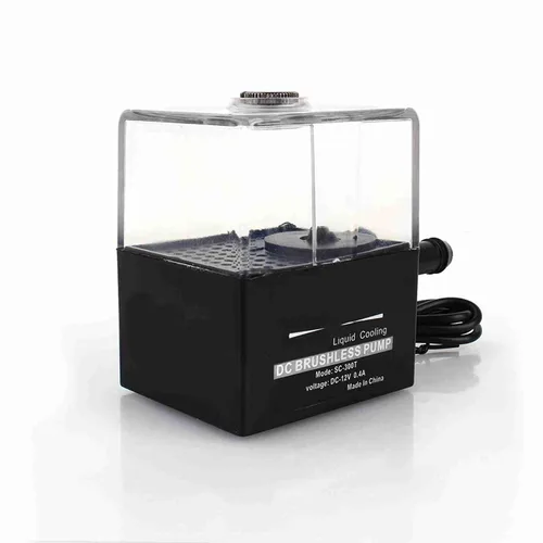Miniatura 6 de CPU CPU Sc-400T Dc 12V bomba de enfriamiento de agua ultra silenciosa 4W depósito .300L/H para PC CPU sistema de refrigeración líquida