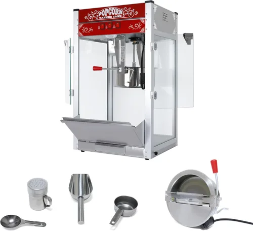 Miniatura 4 de Máquina comercial para hacer palomitas de maíz de 20 onzas, 1440 W, estilo teatro para 80 tazas/lote con control de 3 interruptores, marco de acero