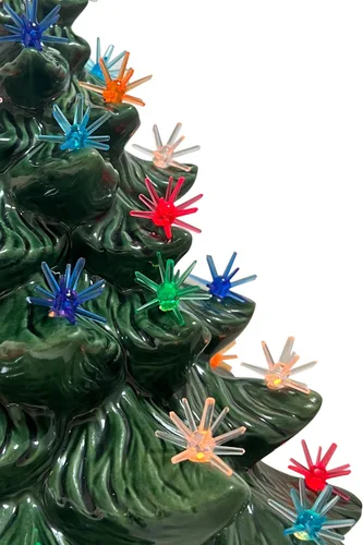 Miniatura 5 de National Artcraft Sputnik - Adornos de cerámica para árbol de Navidad, 25 unidades Sputnik - Azul