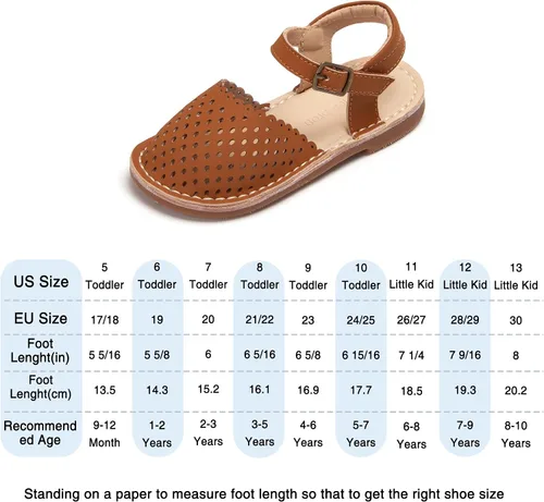 Miniatura 224 de THEE BRON Sandalias cómodas para niñas, zapatos para niños, sandalias rellenas