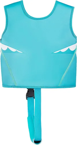 Miniatura 2 de Chaleco de natación para niños pequeños, chaqueta de natación para niños, chaleco de entrenamiento de natación con correa de seguridad ajustable Azul