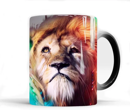 Miniatura 8 de Taza de café que cambia de color Caliamary, divertida taza de café con diseño de gato que cambia de color en cerámica, taza de café sensible al