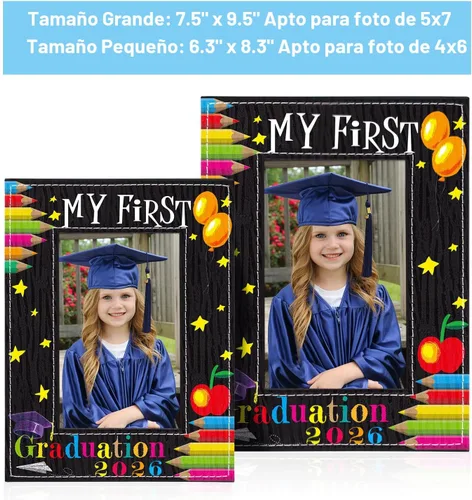Miniatura 5 de FaCraft Regalo de Graduación Preescolar - 4"x6" Regalos de Graduación Pre K Jardín de Infantes 2025 Marco de Fotos de Graduación Mi Primer Marco
