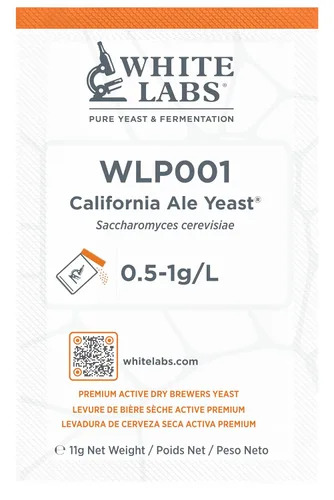 White Labs WLP001 Dry California Ale Levadura Homebrew