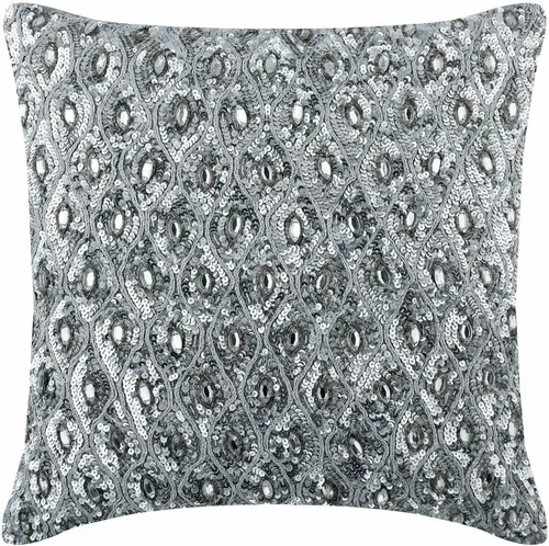 Miniatura 34 de The HomeCentric Funda de cojín para silla, fundas de almohada decorativas de 22 x 22 pulgadas (21.7 x 21.7 in), color plateado, fundas de almohada