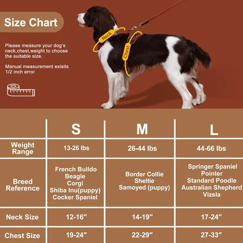 Miniatura 6 de Arnés para perro sin tirones de tamaño pequeño, elegante chaleco de piel sintética con asa de fácil control, clip frontal sin estrangulamiento con 2