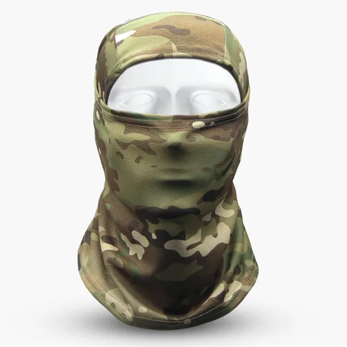 Miniatura 2 de Máscara facial de camuflaje militar, bandana, pasamontañas, capucha para hombres y mujeres, entrenamiento táctico, ciclismo, esquí, resistente al